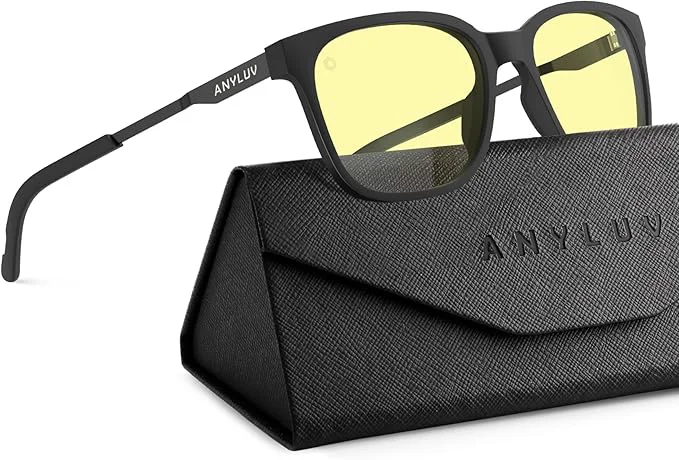 Refined ANYLUV Blue Light Glasses for Men Lightweight Computer Gaming Glasses Premium Material