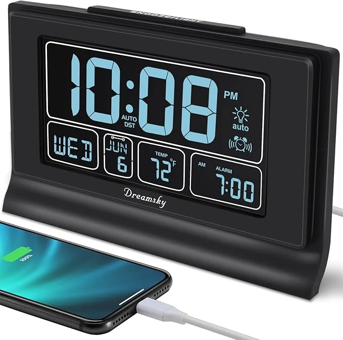 User-Friendly DreamSky Alarm Clocks for Bedrooms Superior