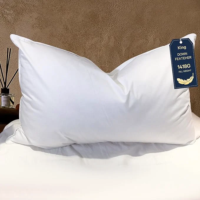 Fine BHZ King Pillow Feather Down Hotel My King Pillow Bed Goose Pillows Sustainable