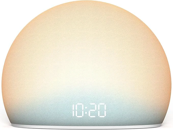 Recyclable HOUSBAY Sunrise Alarm Clock 20 Soothing Sleep Aids Dimmable Display Powerful