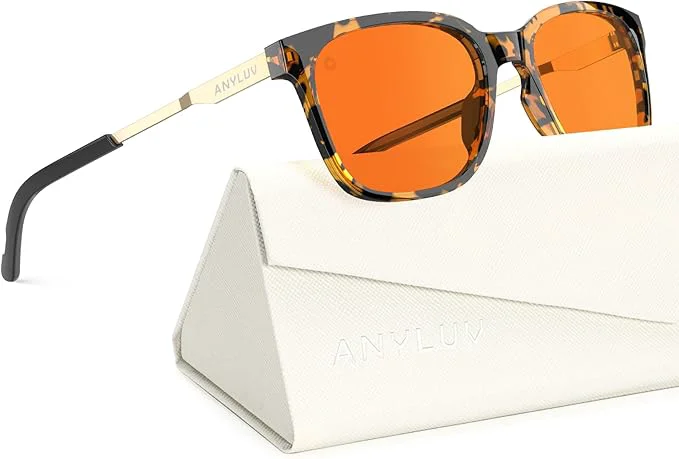 Organic ANYLUV Blue Light Glasses for Men Lightweight Computer Gaming Glasses Superior