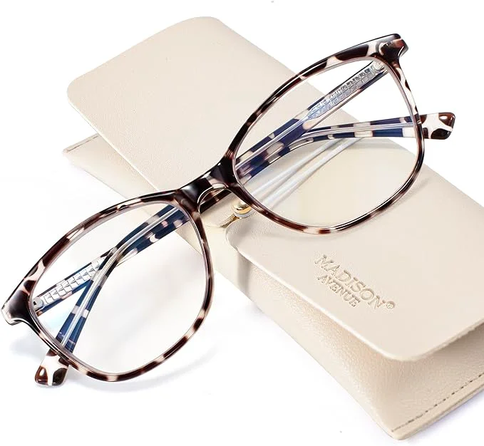 Safe Madison Avenue TR90 Blue Light Blocking Glasses Anti Eyestrain UV Glare Blue Advanced