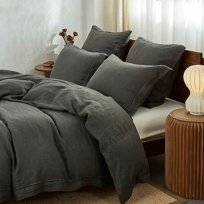 Top-Quality Simple Opulence Washed Linen Duvet Cover Smooth