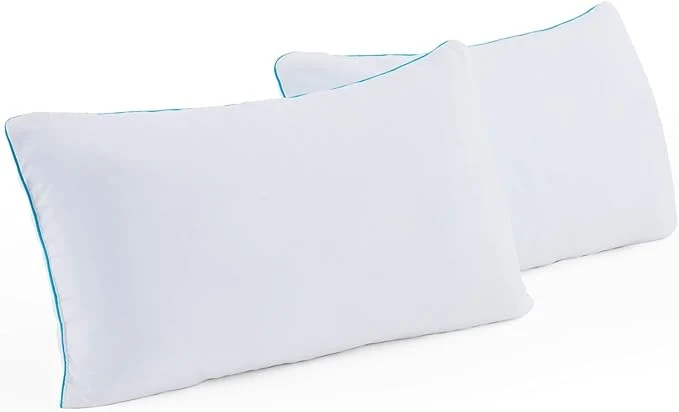 Smooth Linenspa Two Pack Shredded Gel Memory Foam Pillow King Size – Cooling Bed Innovative