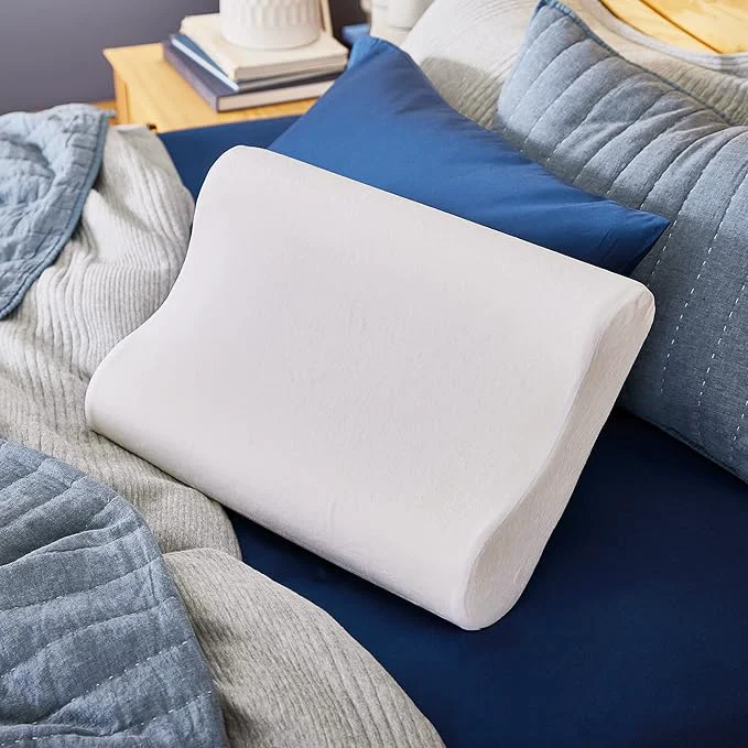 Elite Sleep Innovations Memory Foam Contour Pillow Queen Size and Shoulder Alignment Official
