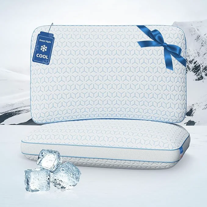 Premium Material Sweetnight Cooling Pillows King Size Set of 2 Shredded Memory Foam Pillows 2 Smart