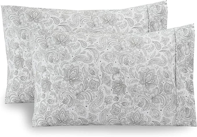 Next-Generation Elegant Comfort Paisley Pattern Pillowcase 1500 Premium Hotel Quality Top-Quality