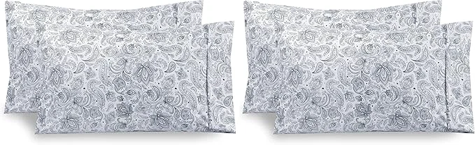 Superior Elegant Comfort Paisley Pattern Pillowcase 1500 Premium Hotel Quality Contemporary