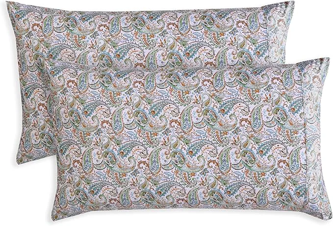 Next-Generation Elegant Comfort Paisley Pattern Pillowcase 1500 Premium Hotel Quality Dependable