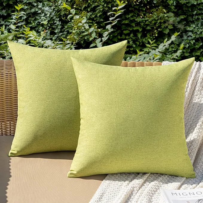 Consistent MIULEE Pack of 2 Decorative Outdoor Solid Waterproof Throw Pillow Covers Spring Certified