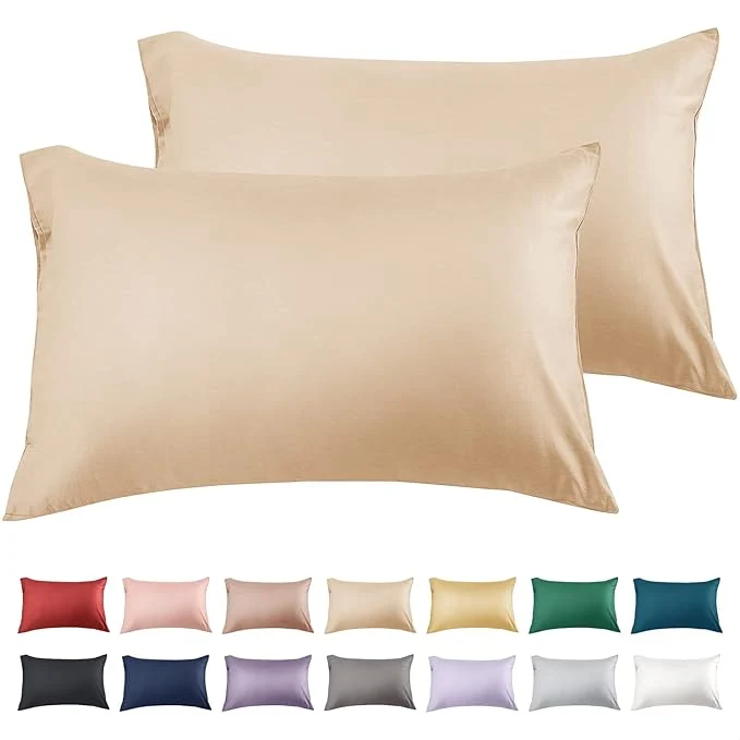 Clean Warmstar Cotton Pillow Cases Standard Size Set of 2 600 Thread Count Trendy