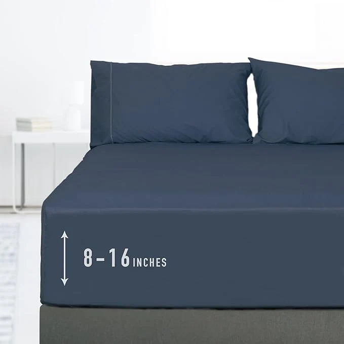 Sustainable Sunflower Full Fitted Sheet 1-Piece Deep Pocket Fitted Bottom Sheet 16 Artisan