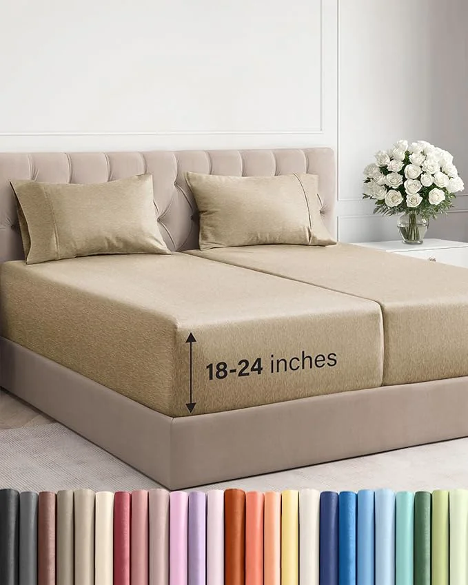 Specialty Extra Deep Split King Sheet Set High-Grade