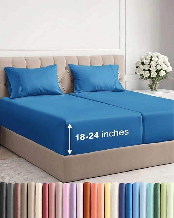 Responsible Extra Deep Split King Sheet Set Detailed