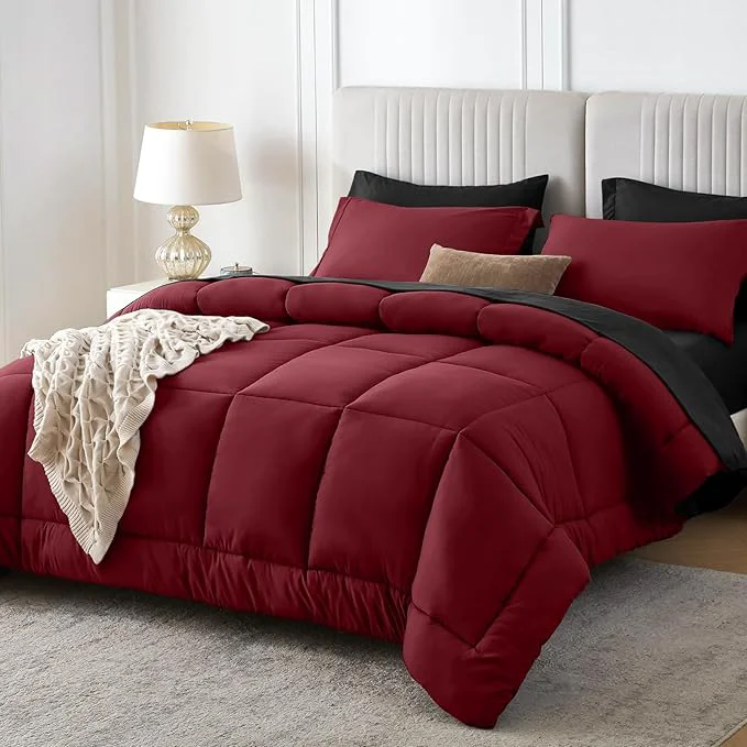 Easy-to-Use Sasttie Twin XL Comforter Set 5 Pieces Reversible Twin XL Bed in a Bag Expertly Made
