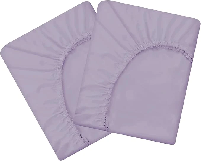 Exclusive HBHLFZ King Fitted Sheet Only 2 Pack Soft Breathable Bottom Sheet Effective