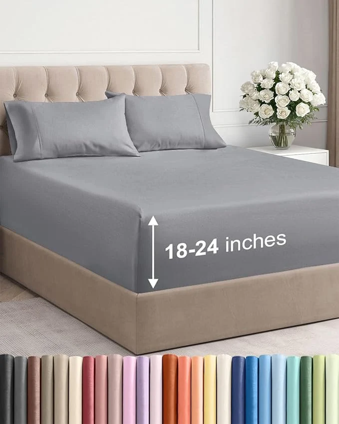 Pure Extra Deep Cal King Sheet Set Breathable