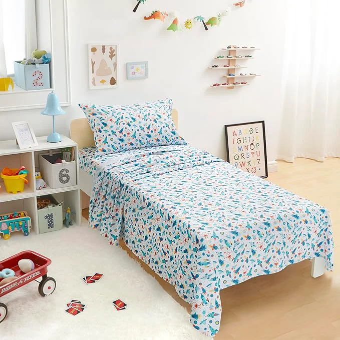 Smooth Amazon Basics Microfiber Kids’ Sheet Set Advanced