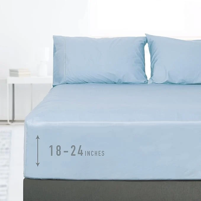 First-Class Sunflower King Fitted Sheet 1-Piece Extra Deep Pocket Fitted Bottom Sheet 19 Fashionable