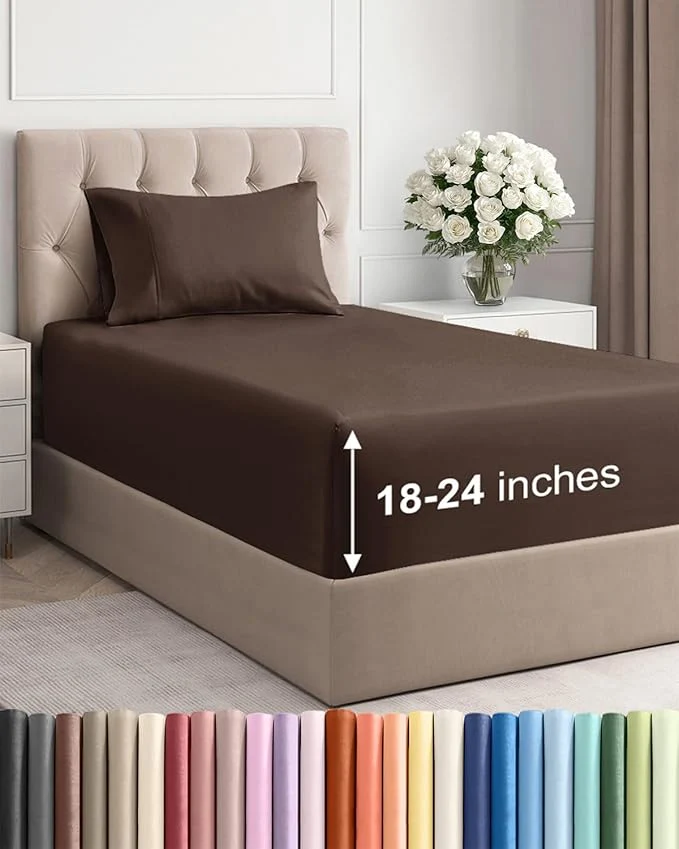 Elegant Extra Deep Twin Sheet Set Healthy
