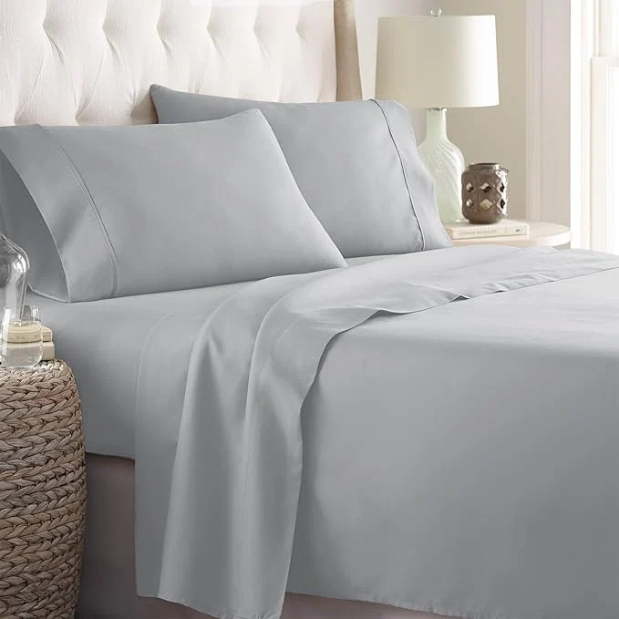 Premium Material Danjor Linens Twin Bunk Bed Sheets w 2 Pillowcases Lightweight Brushed Green