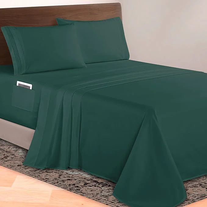 Optimized Elegant Comfort Luxurious 1500 Premium Hotel Quality Microfiber 4-Piece Sheet