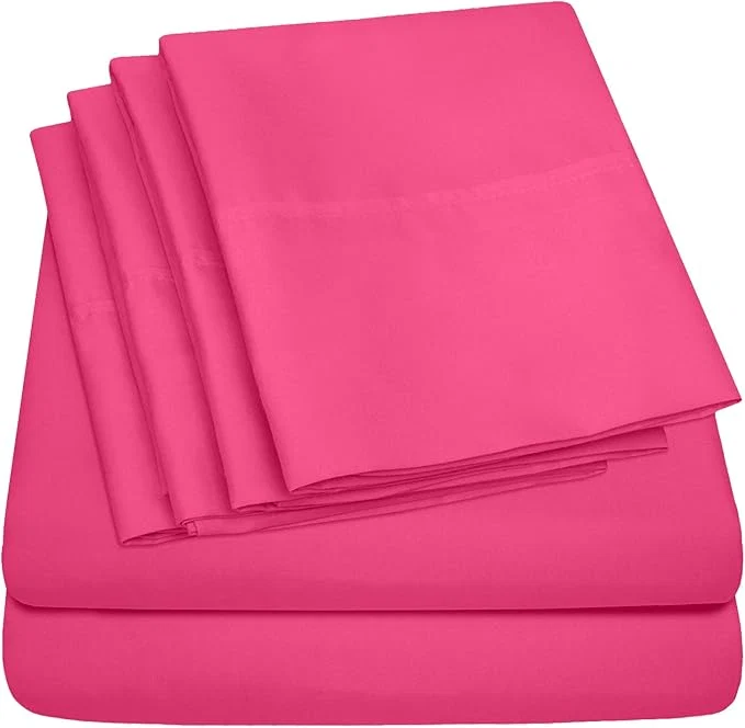 Dependable Sweet Home Collection 6 Piece Bed Sheet Set RV Short Queen Fine
