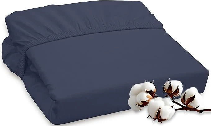 Flexible ROYALE LINENS 300 Thread Count Long Staple Combed Cotton Fitted Sheet Full Prestigious