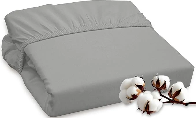 Convenient ROYALE LINENS 300 Thread Count Long Staple Combed Cotton Fitted Sheet King Recyclable