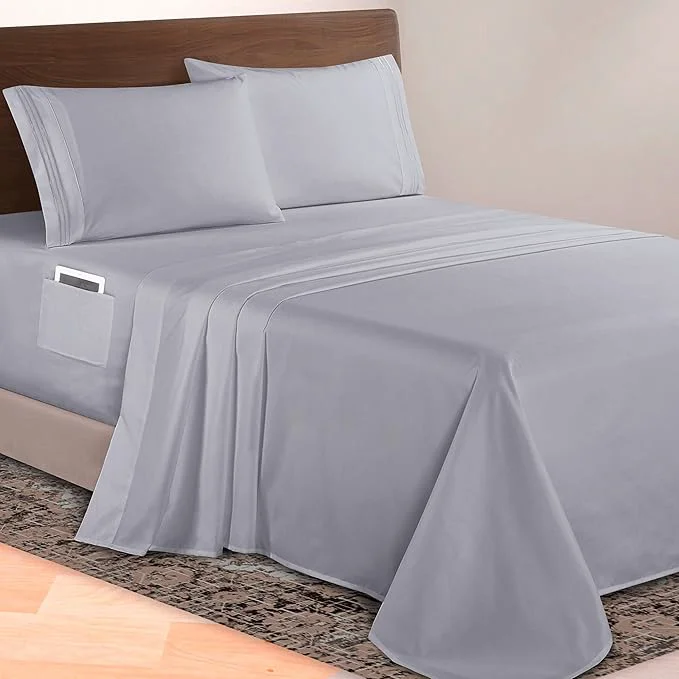 Traditional Elegant Comfort Luxurious 1500 Premium Hotel Quality Microfiber 4-Piece Sheet Comfortable