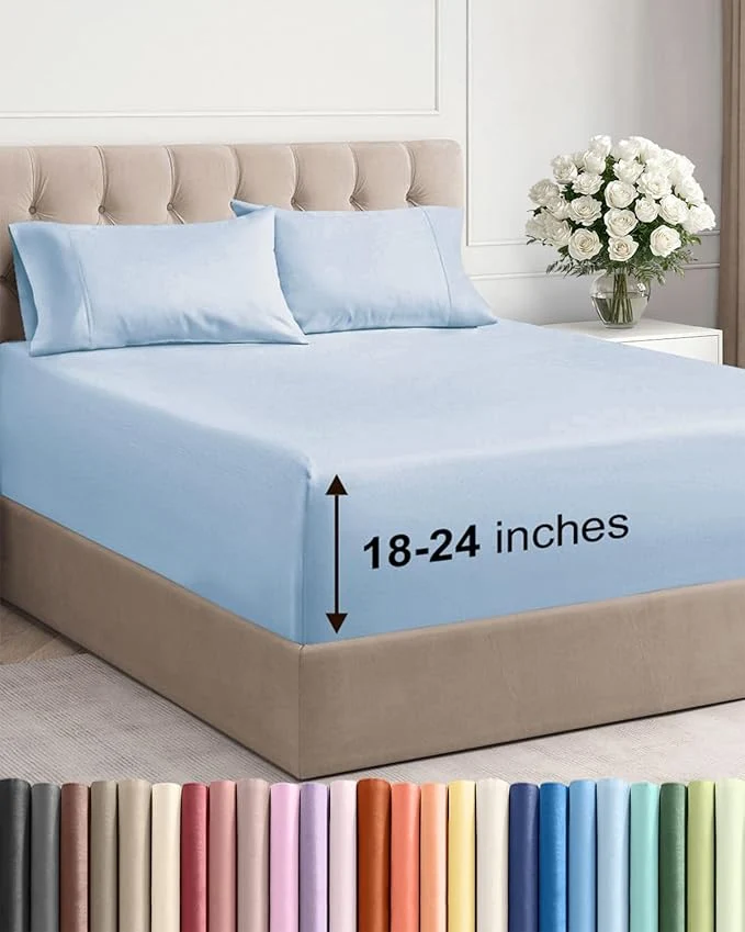 High-Quality Extra Deep Queen Sheet Set Top-Quality