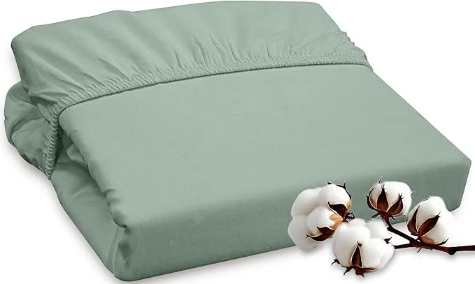 Consistent ROYALE LINENS 300 Thread Count Long Staple Combed Cotton Fitted Sheet King High-Quality