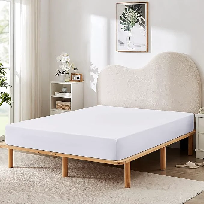 Premium HBHLFZ Queen Fitted Sheet Only Soft Breathable Bottom Sheet Recyclable