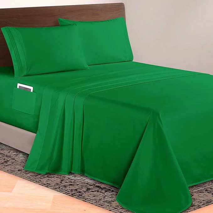 Smart Elegant Comfort Luxurious 1500 Premium Hotel Quality Microfiber 4-Piece Sheet Crafted