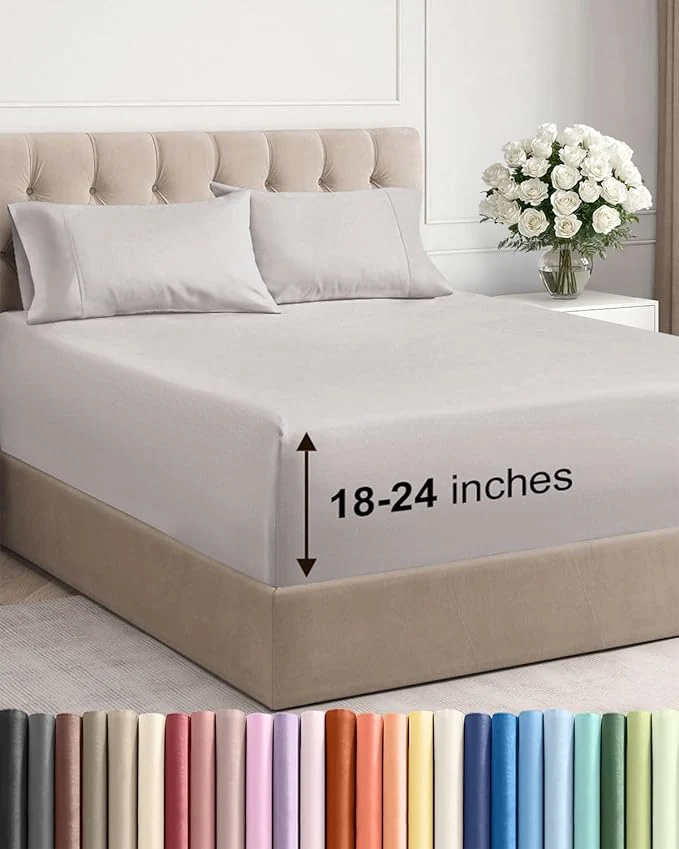 Functional Extra Deep Cal King Sheet Set Breathable