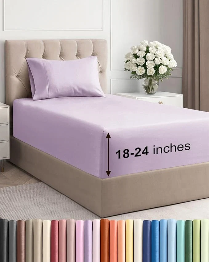 World-Class Extra Deep Twin Sheet Set Comfortable