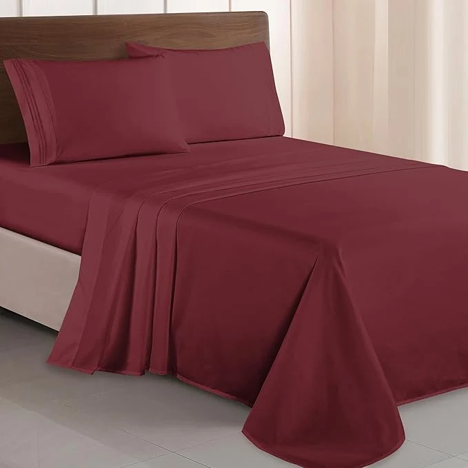 Fast Elegant Comfort Luxurious 1500 Premium Hotel Quality Microfiber Three Line Trendy
