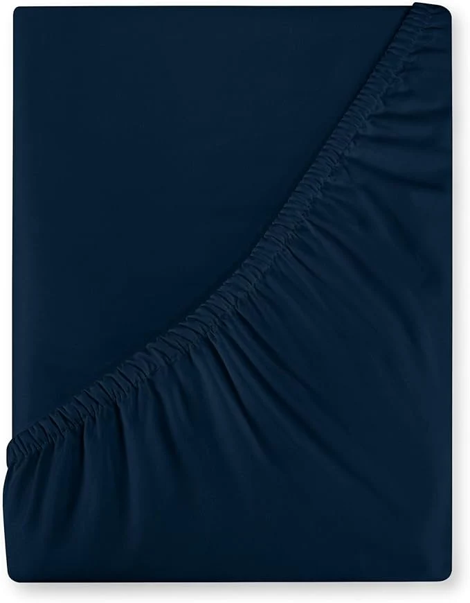 Solid Royale Linens 400 Thread Count American Grown Cotton Fitted Sheet King Size Comfortable