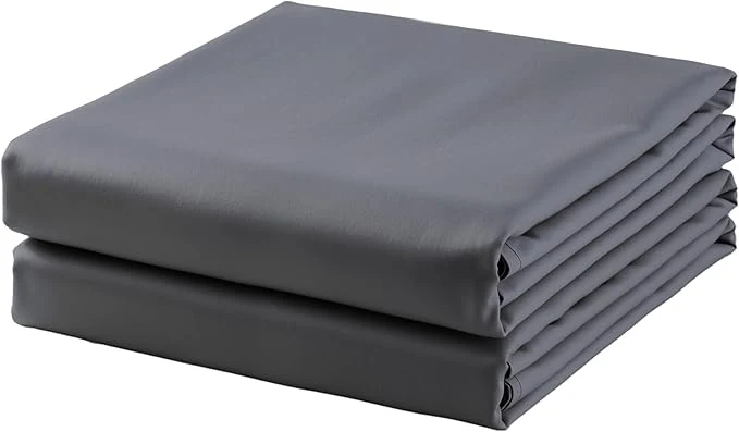 Expertly Made 2-Pack Cotton Twin Flat Sheet Only 600 Thread Count Egyptian Cotton Top Traditional