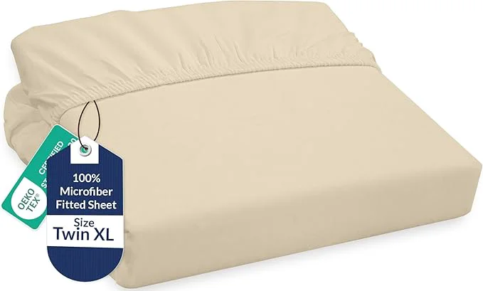 Relaxed Royale Linens Fitted Sheet Twin XL Carefully Designed