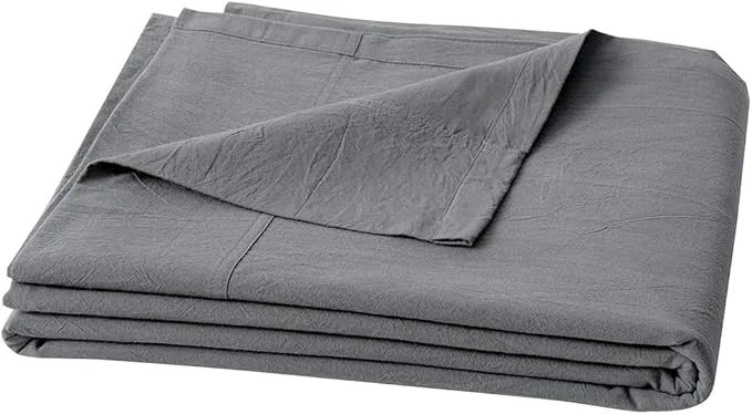 Sophisticated OUCH Flat Sheet Only Washed Cotton Linen Feel Wrinkle- Elegant