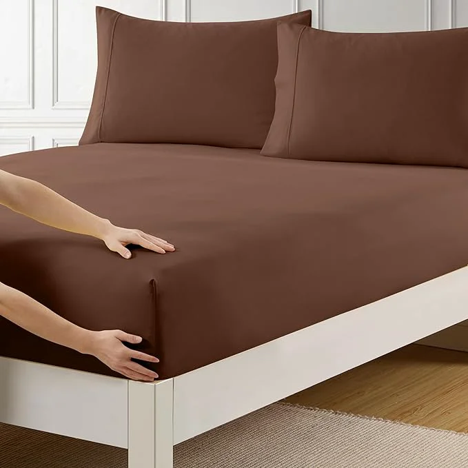 User-Friendly Queen Fitted Sheet Only with Full Elastic Built in Corner Sheet Straps to Original