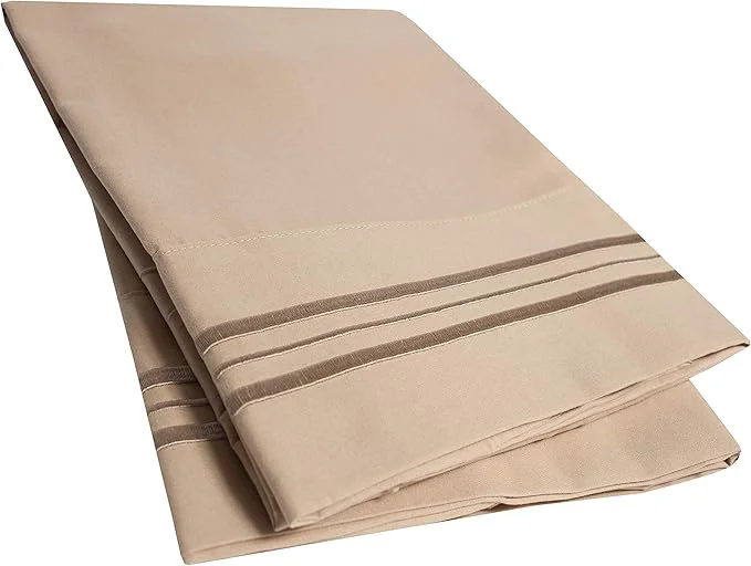 Long-Lasting 2 Pack Pillow Case Set 1800 Series Fine Brushed Microfiber Pillowcases Advanced