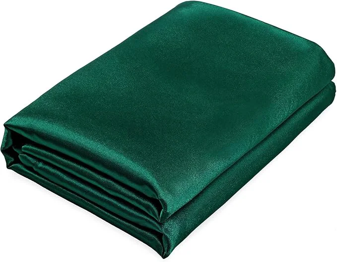 Recyclable Homiest Blackish Green Satin Twin Flat Sheet Authentic