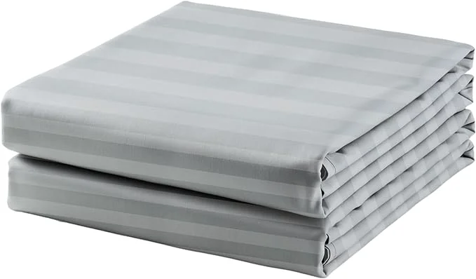 Certified 2-Pack Cotton TwinXL Flat Sheet Only 600 Thread Count Egyptian Cotton Top Advanced