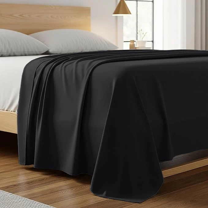 Breathable Mellanni Full Size Flat Sheet Sophisticated