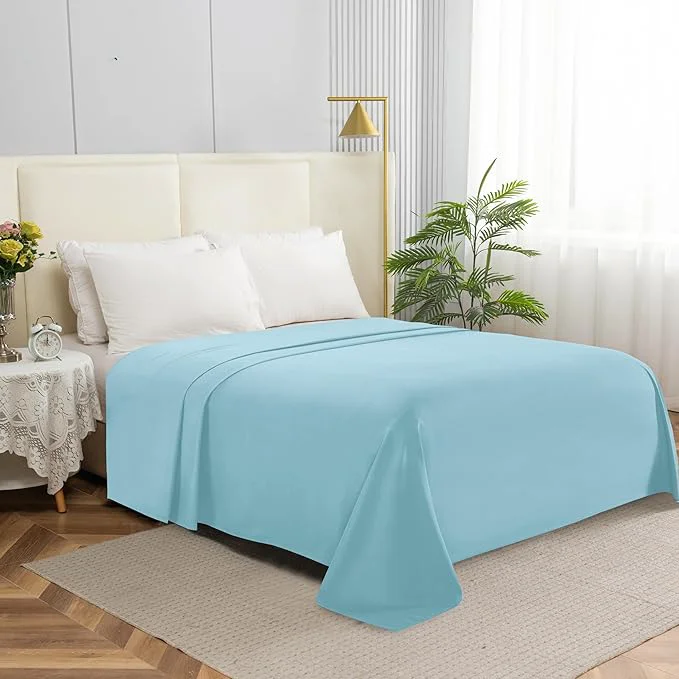 Durable Elegant Comfort Premium Hotel Quality 1-Piece Flat Sheet Luxury Softest 1500 Organic