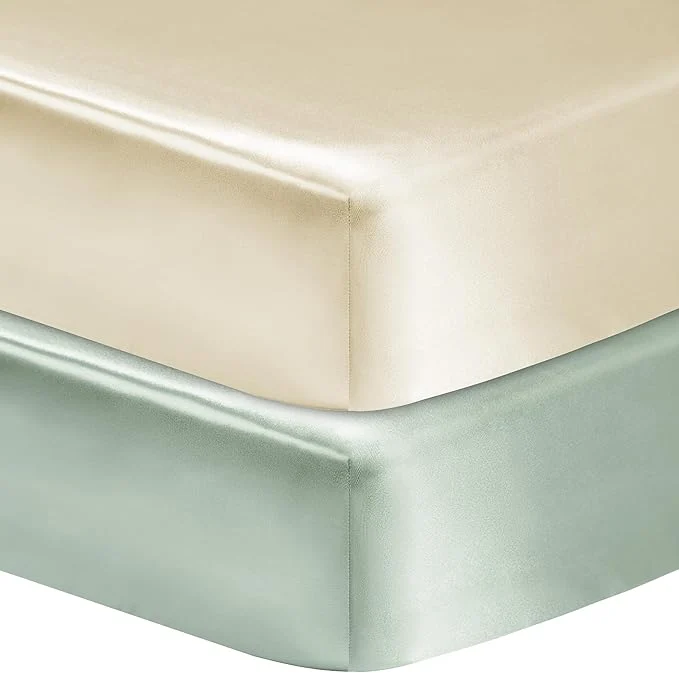 Functional GUNTAIL 2 Pack Satin Soft Crib Sheet Versatile