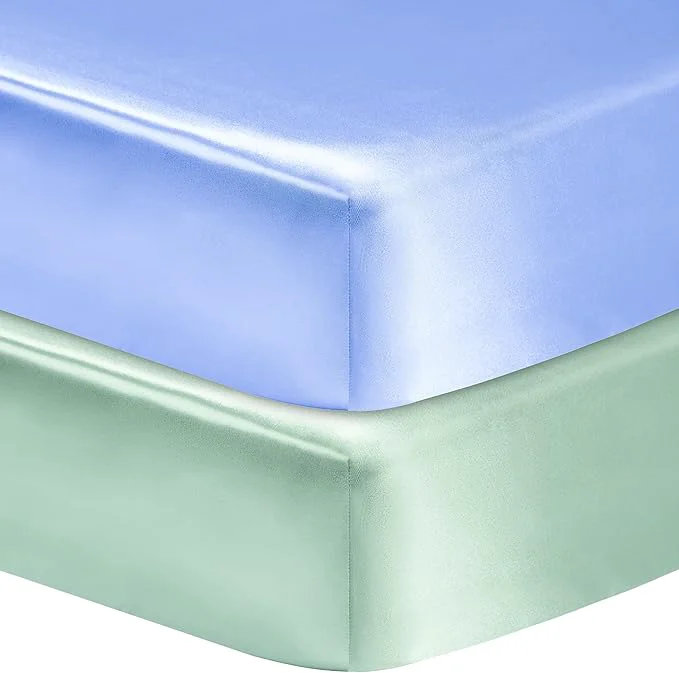 Flexible GUNTAIL 2 Pack Satin Soft Crib Sheet Excellent