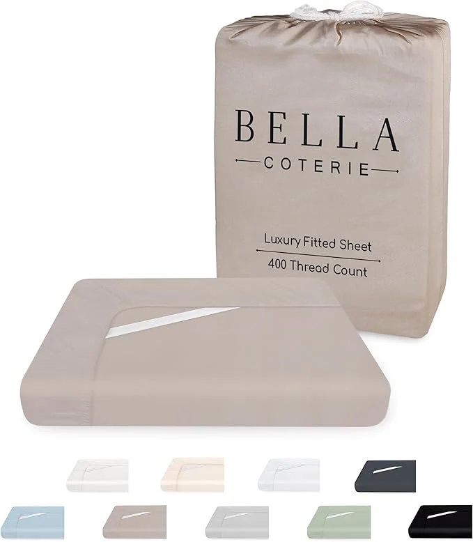 Innovative Bella Coterie King Size Fitted Sheet Only Luxury Bamboo Viscose Consistent